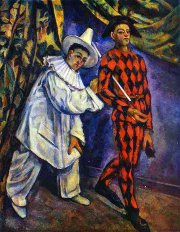 Pierrot and Harlequin by Paul C&eacute;zanne